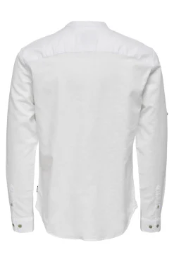 Polo Lino Cuello Mao