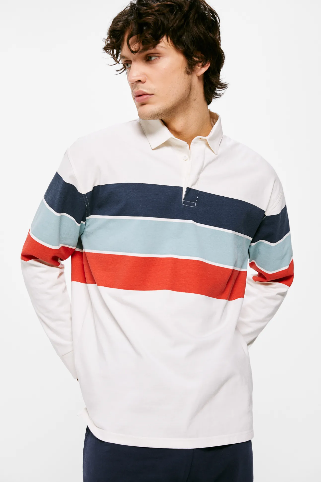 Polo Manga Larga Rugby Raya