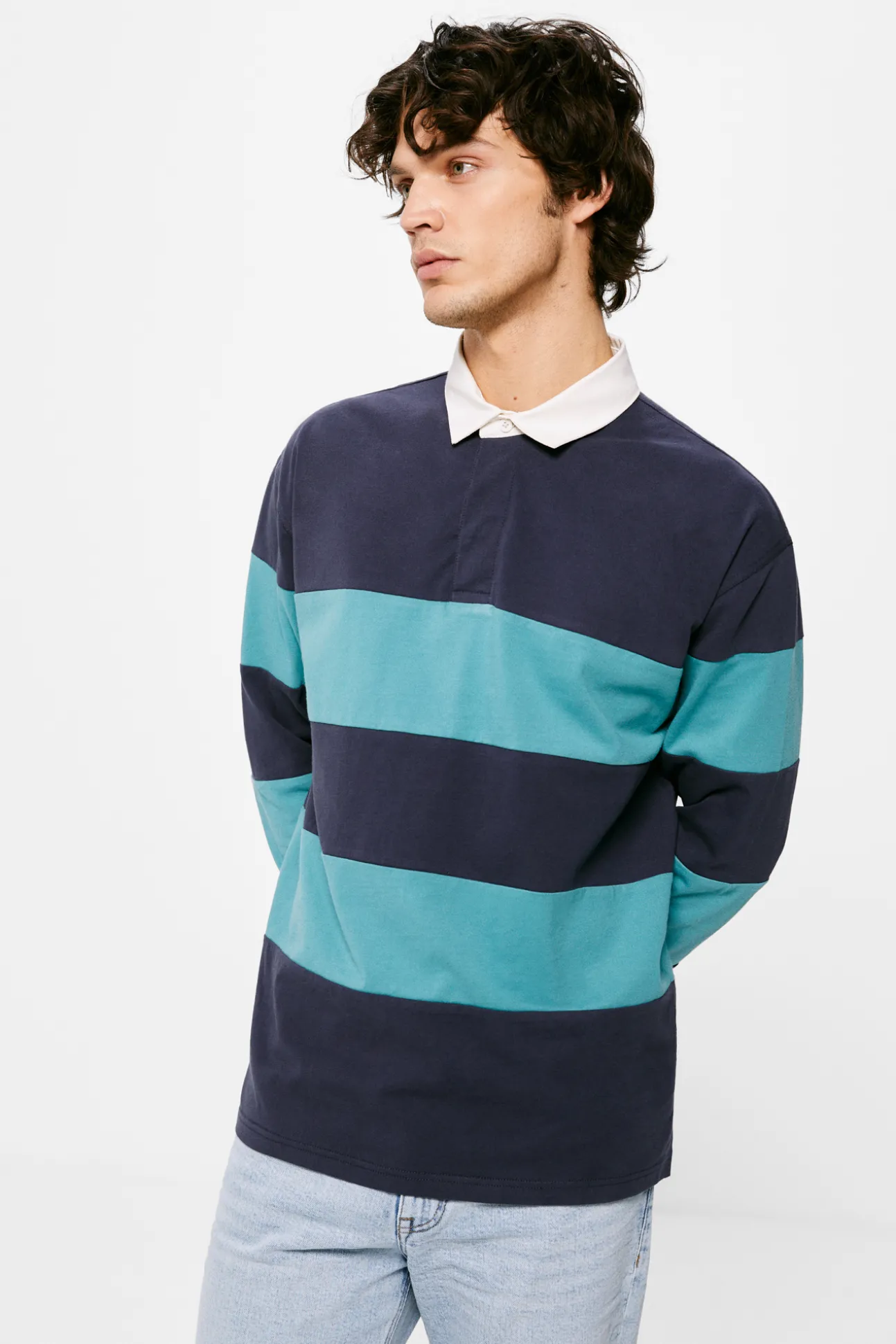 Polo Manga Larga Rugby Rayas
