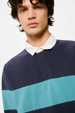 Polo Manga Larga Rugby Rayas