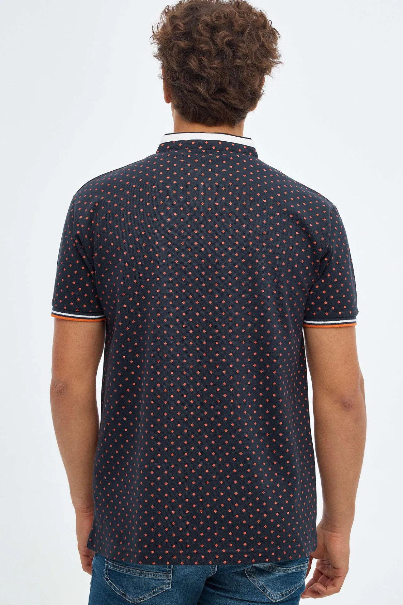 Polo Mao Estampado Geometrico
