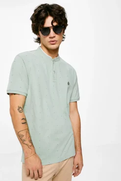 Polo Mao Slim Estampado All Over