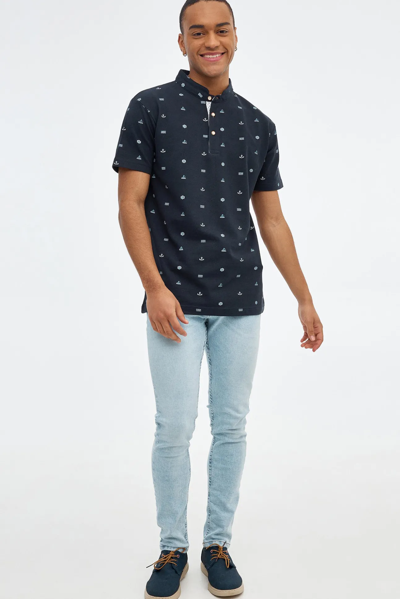 Polo Miniprint Marinero