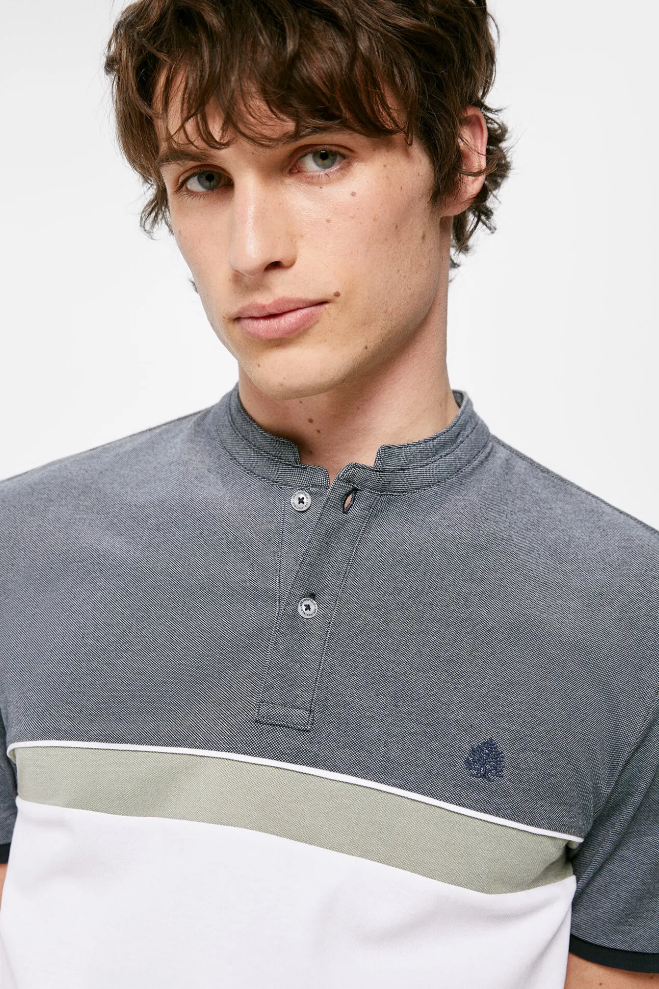 Polo Oxford Tricolor Slim
