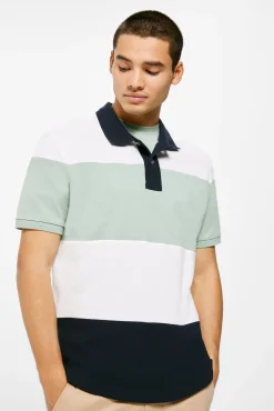 Polo Pique Color Block