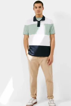 Polo Pique Color Block