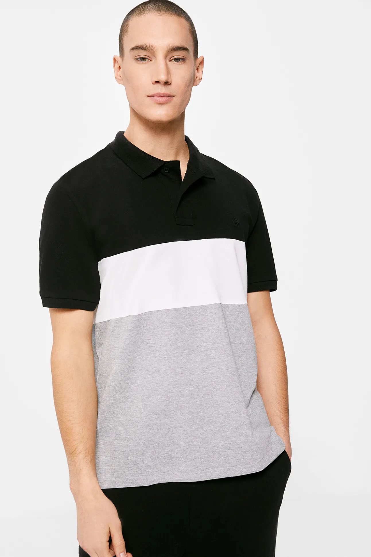 Polo Pique Color Block