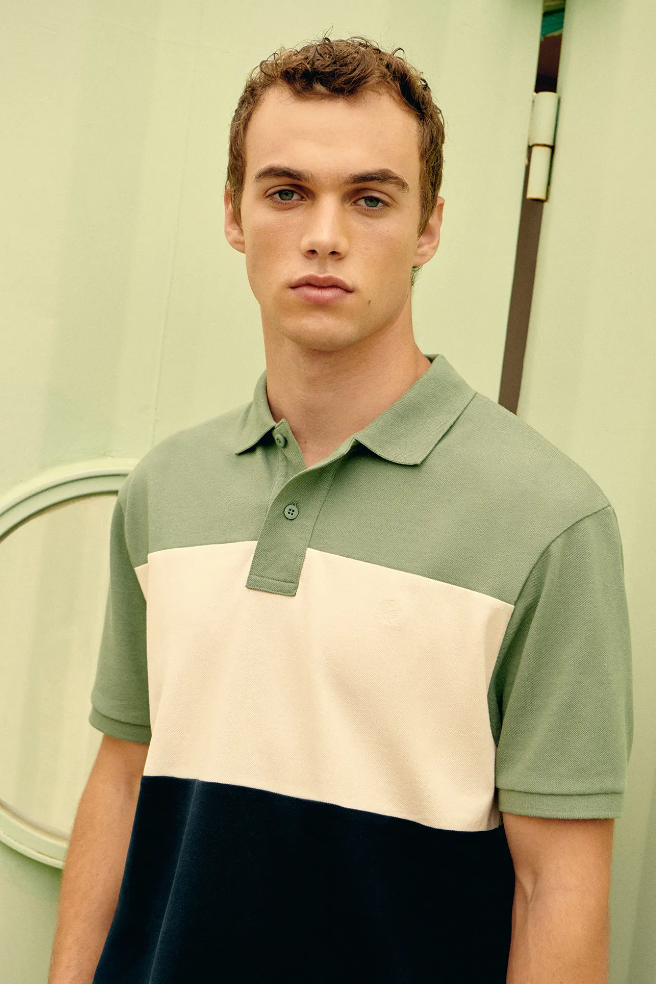 Polo Pique Color Block