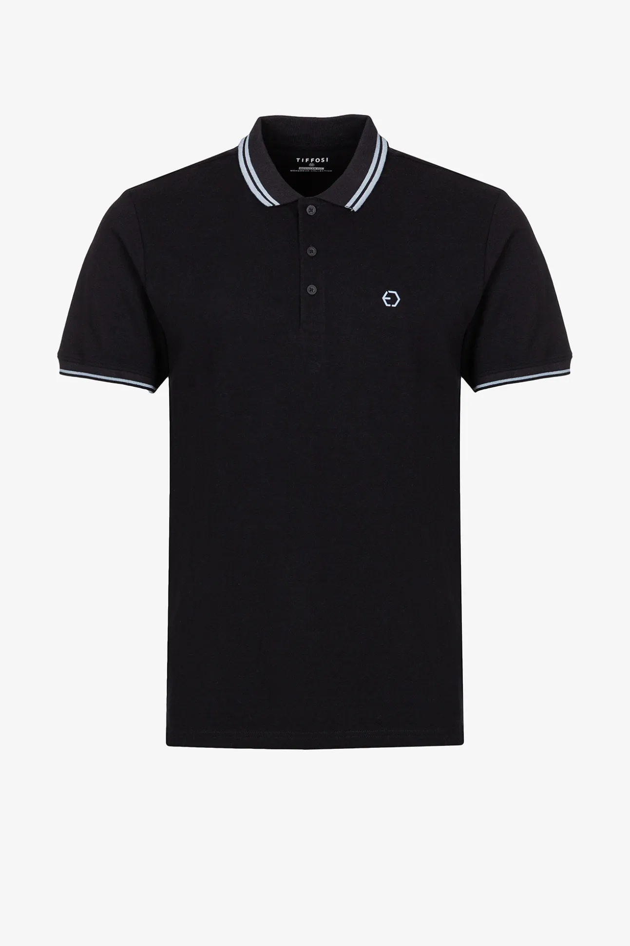 Polo Pique Con Detalle Rayas