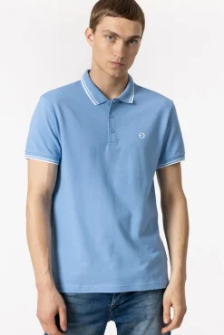 Polo Pique Con Detalle Rayas