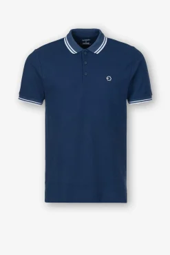 Polo Pique Con Detalle Rayas