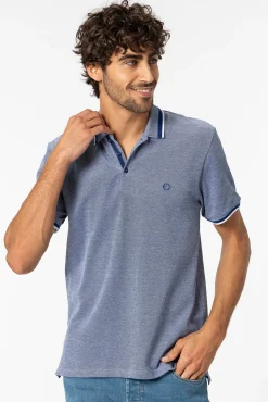 Polo Pique Detalle Estampado Con Relieve