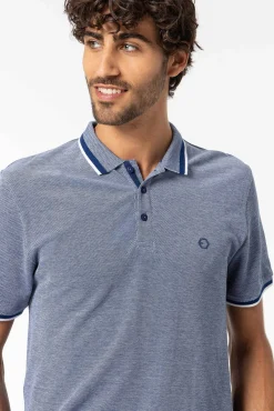 Polo Pique Detalle Estampado Con Relieve