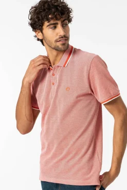 Polo Pique Detalle Estampado Con Relieve
