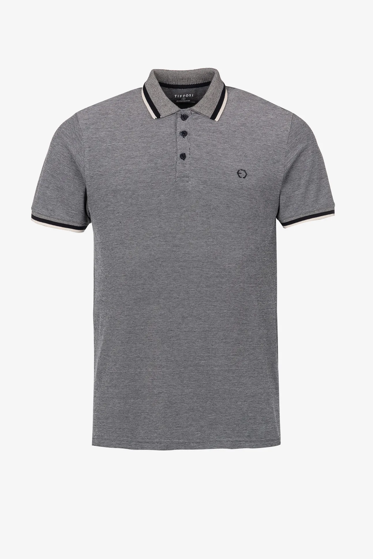 Polo Pique Detalle Estampado Con Relieve