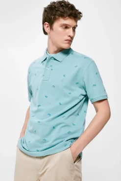Polo Pique Estampado All Over