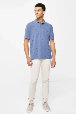 Polo Pique Estampado All Over