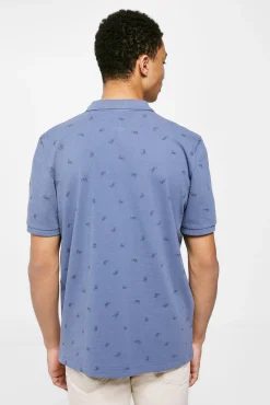 Polo Pique Estampado All Over