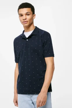 Polo Pique Estampado All Over