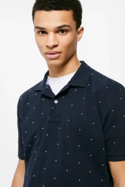 Polo Pique Estampado All Over
