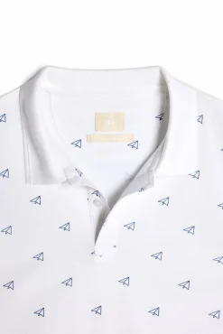 Polo Pique Estampado Aviones Ooto