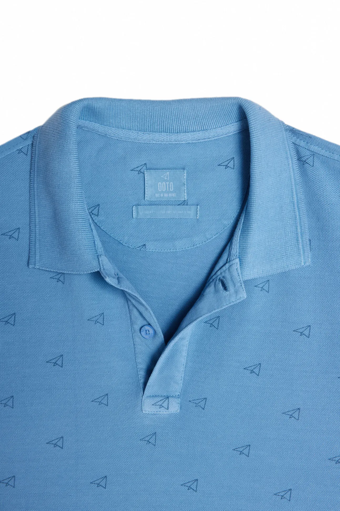 Polo Pique Estampado Aviones Ooto