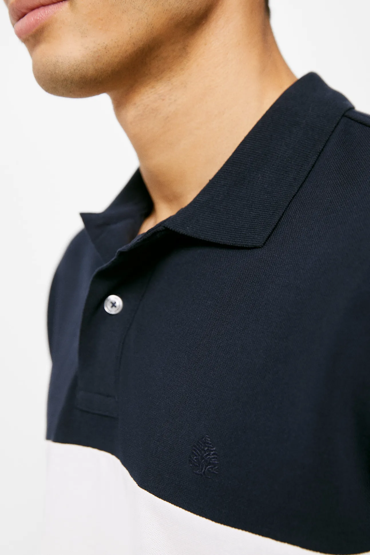 Polo Pique Tricolor Block