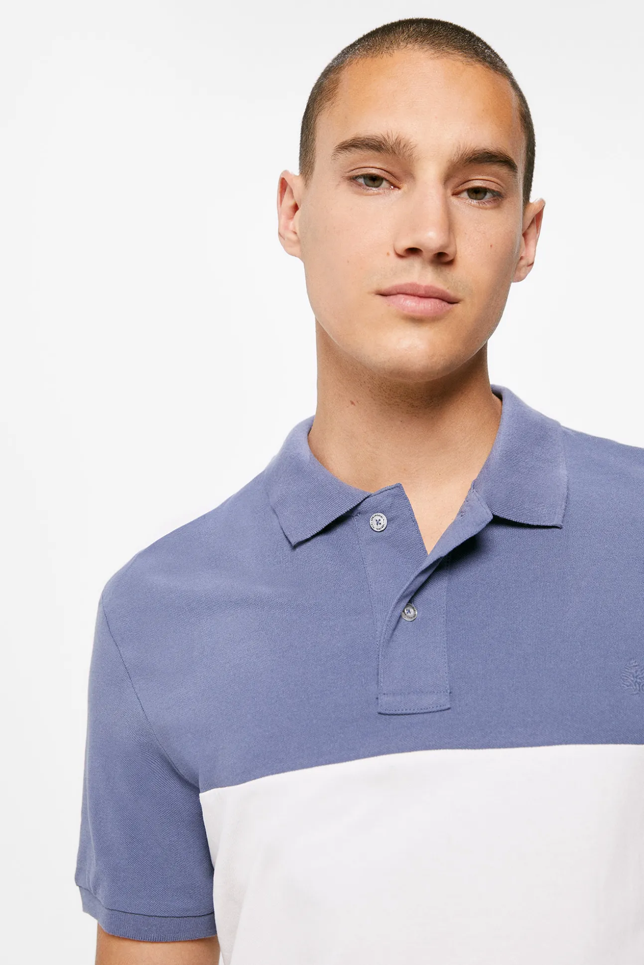 Polo Pique Tricolor Block