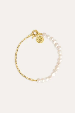 Pulsera Chic Pearl Baño Oro