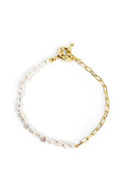 Pulsera Chic Pearl Baño Oro