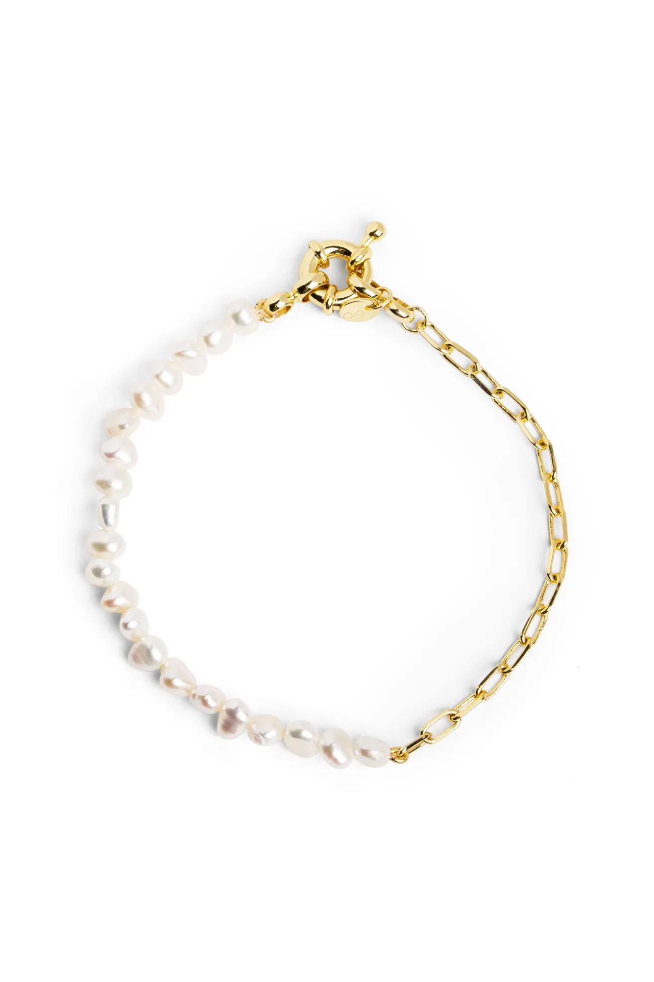 Pulsera Chic Pearl Baño Oro
