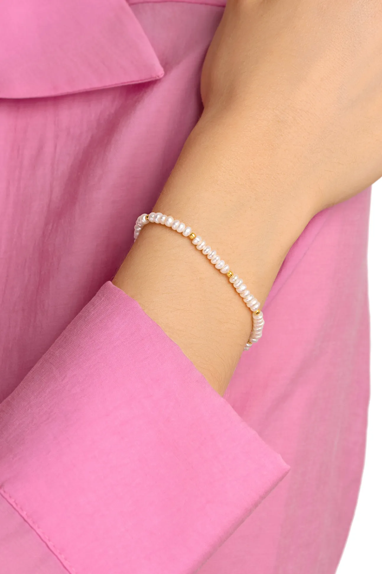 Pulsera Pearls Dots Oro