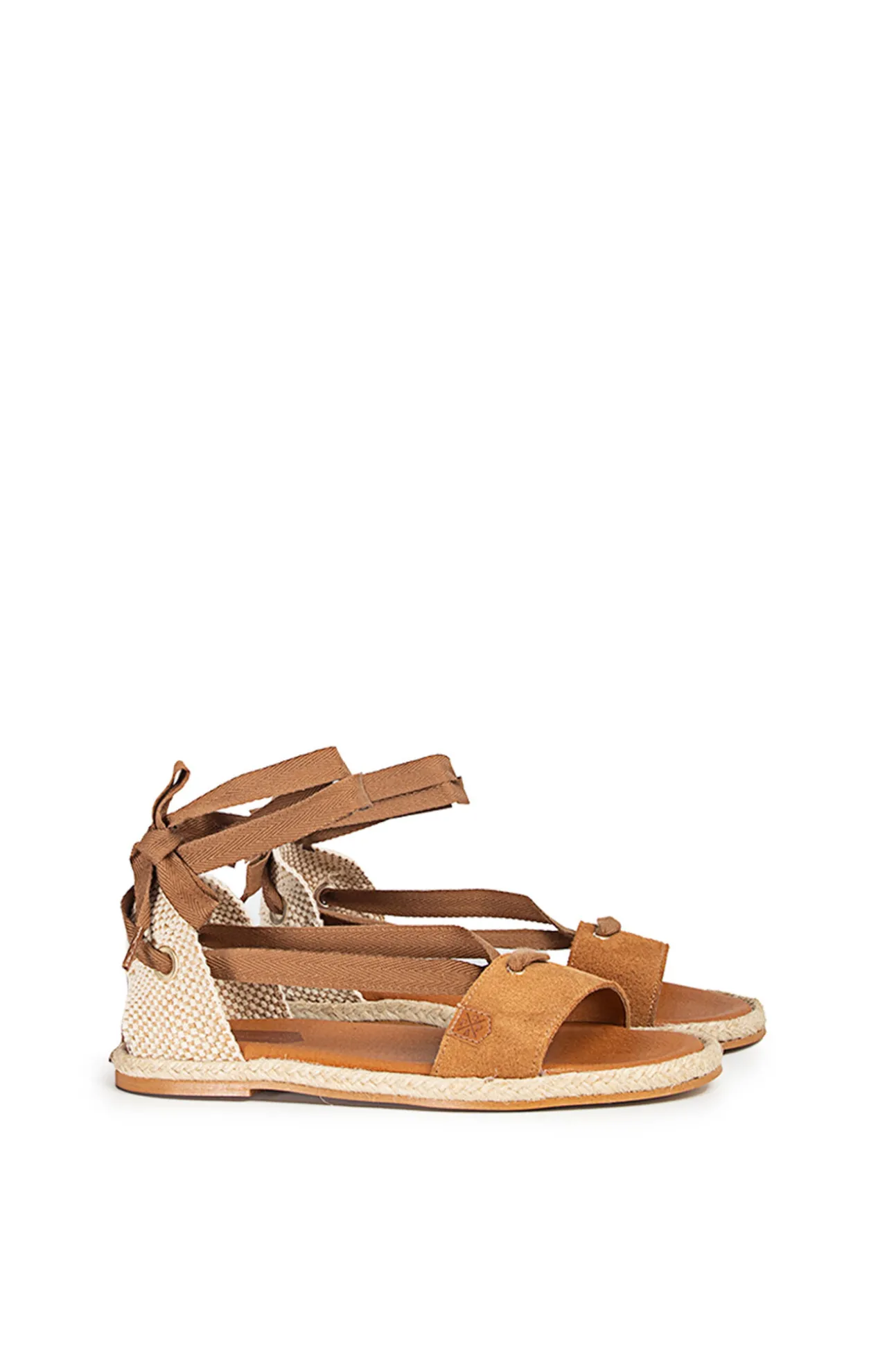 Sandalias Clara Laz Serraje Cuero
