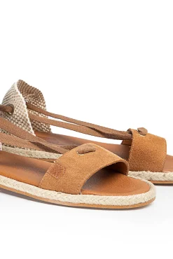 Sandalias Clara Laz Serraje Cuero