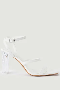 Sandalias De Tacon De Plexiglas