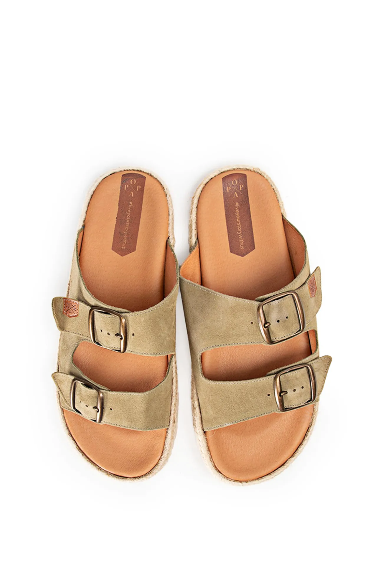 Sandalias Icacos Serraje Kaki