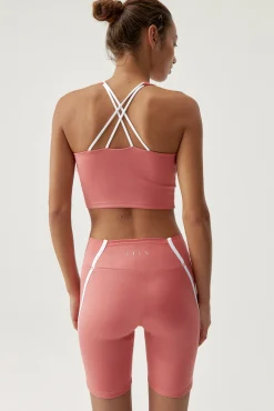 Short Daira Pink Peach/White