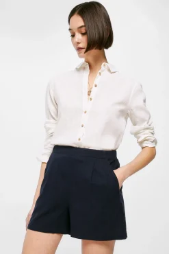 Short Liso Lino Viscosa