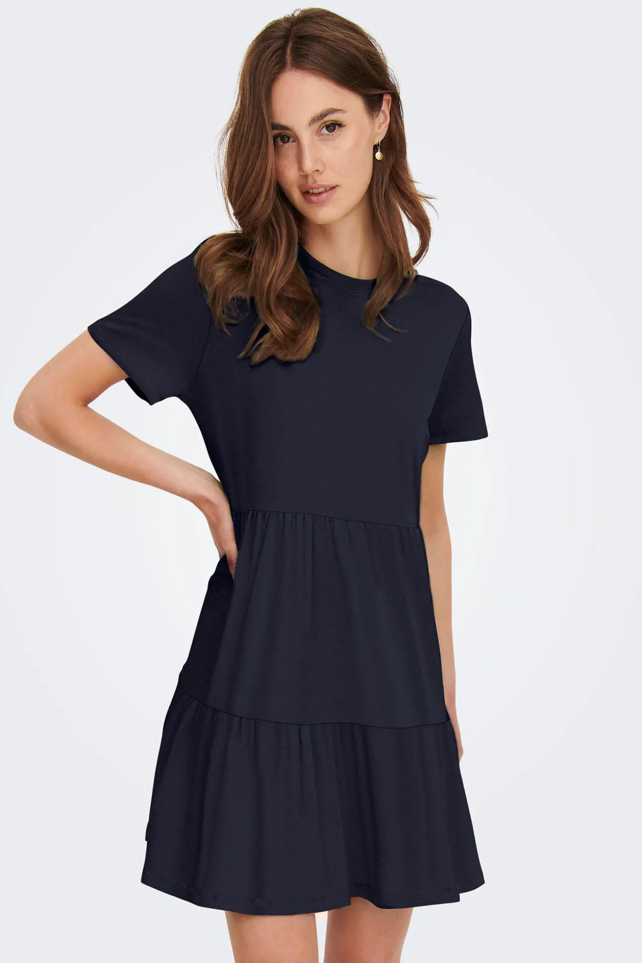 Short Regular Fit V-Neck Dress
