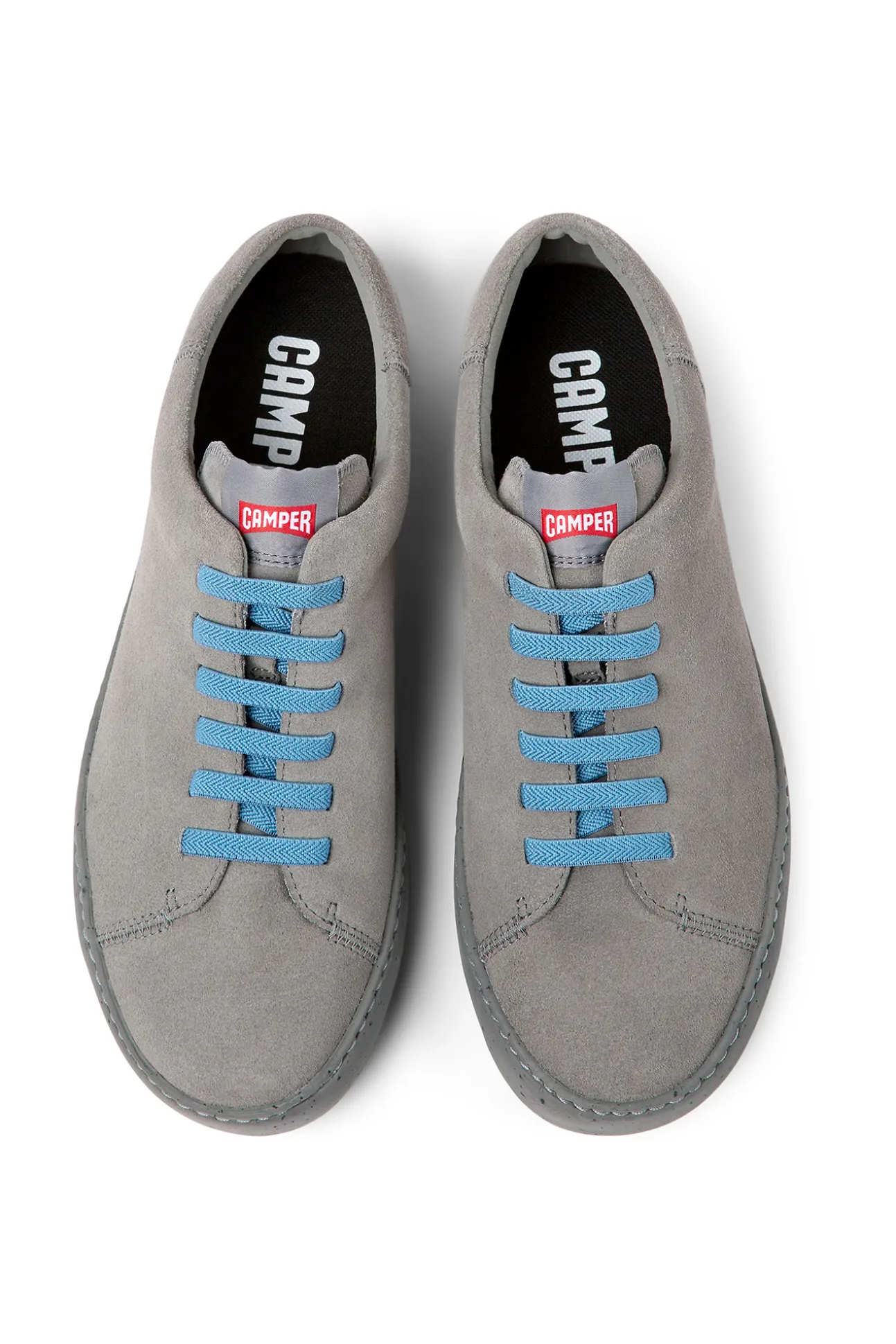 Sneakers Grises De Nobuk Para Hombre.