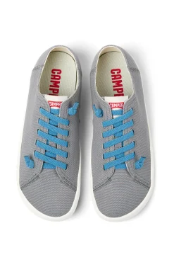 Sneakers Grises De Tejido Para Hombre.
