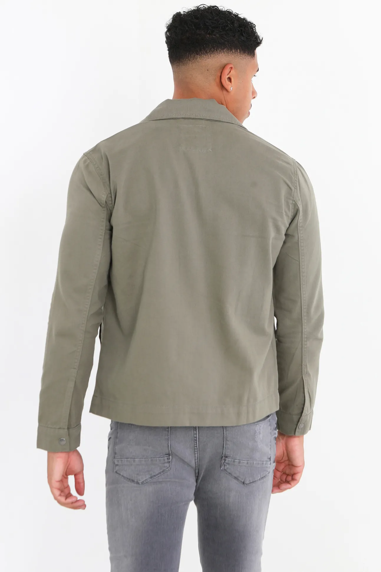 Sobrecamisa Con Cremallera Y Bolsillos