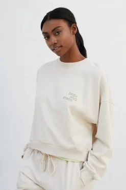 Sudadera 100% Algodon Blanca