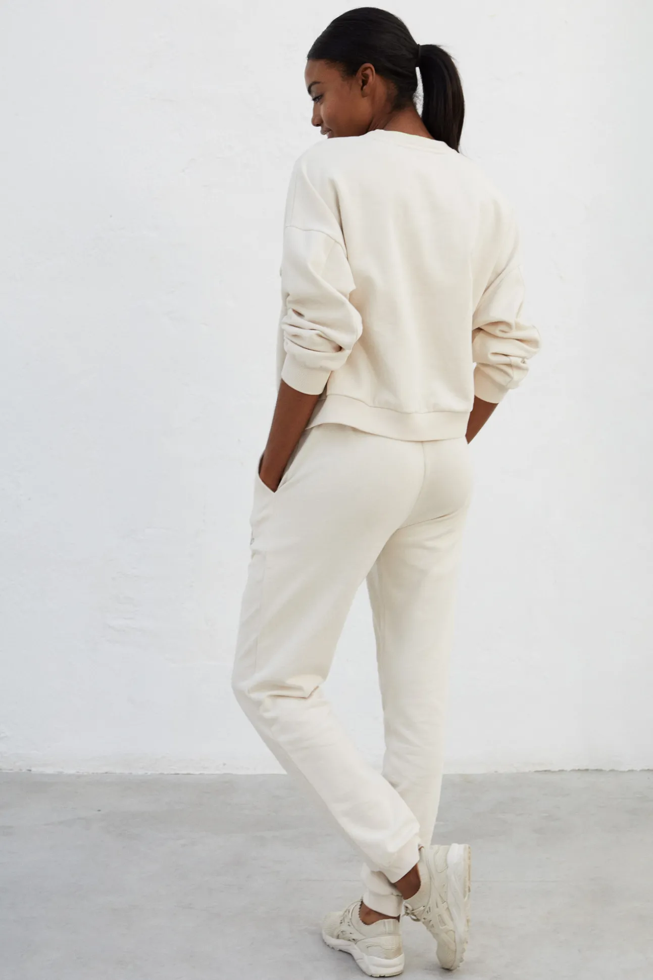 Sudadera 100% Algodon Blanca