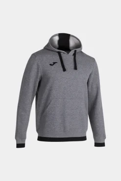 Sudadera Con Capucha Confort Gris Melange Negro