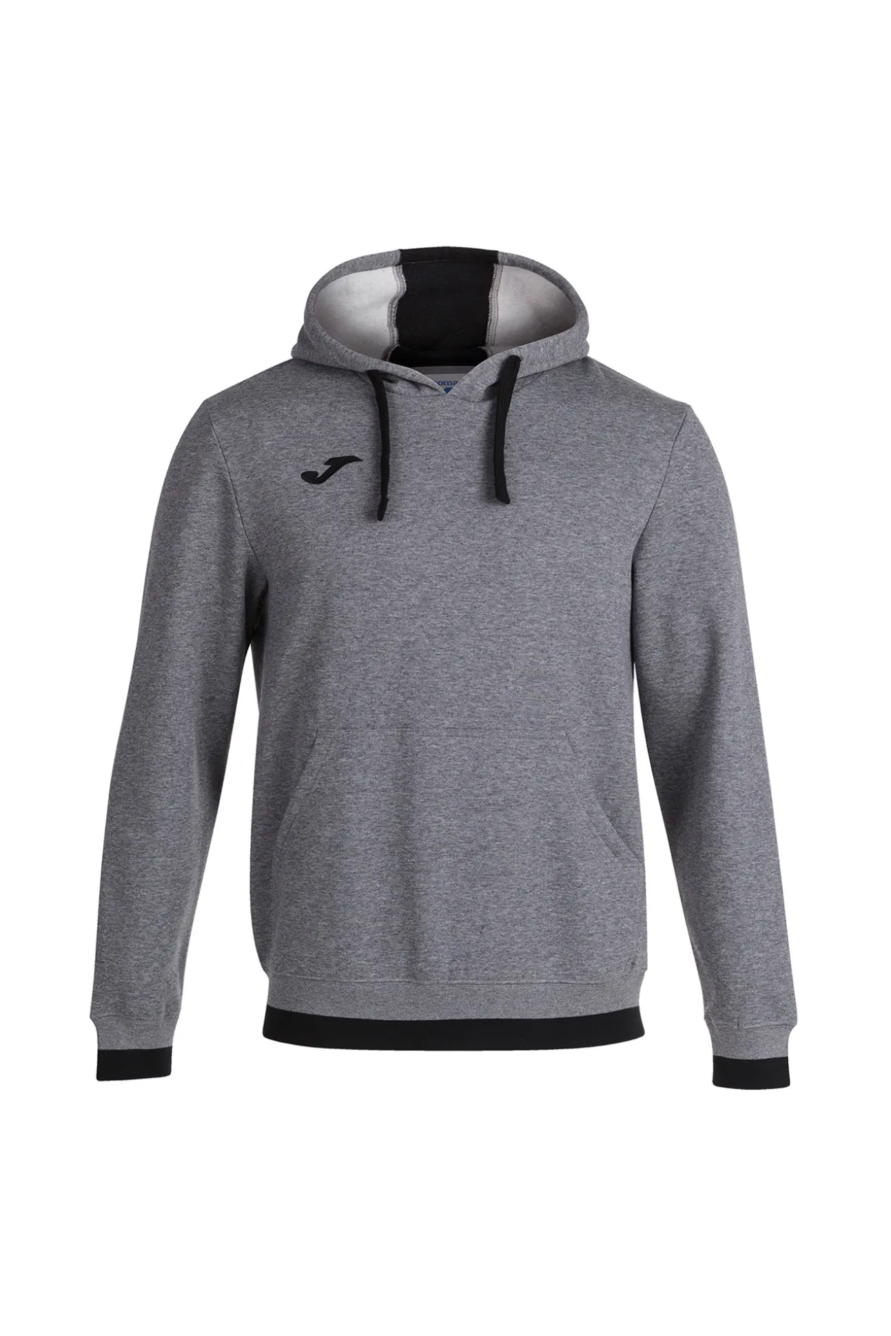 Sudadera Con Capucha Confort Gris Melange Negro