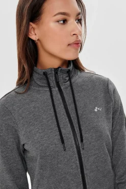 Sudadera Con Cremallera Cuello Alto