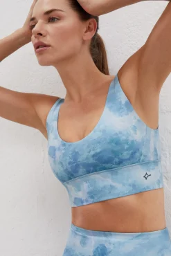 Sujetador Deportivo Azul 4D Stretch