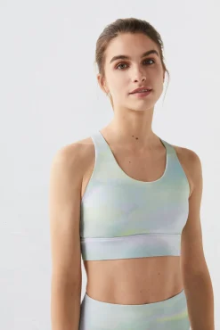 Sujetador Deportivo Azul 4D Stretch