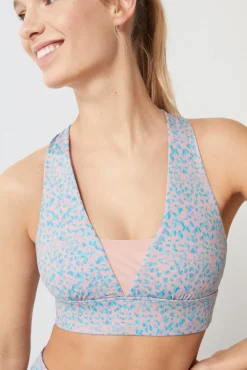 Sujetador Deportivo Estampado 4D Stretch